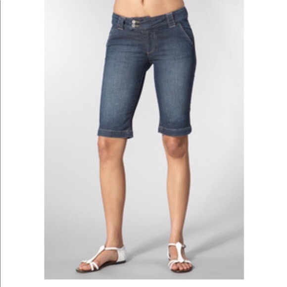 PAIGE Pants - PAIGE Premium Denim Blue Casual Knee Length
